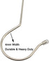 Maydahui 5 PCS Extra Long 16 inch S Shaped Hooks Stainless Steel Large Size Silver Hanger for Bird Feeder Plant Hanger Tree Branch Hook Clothes Ou...