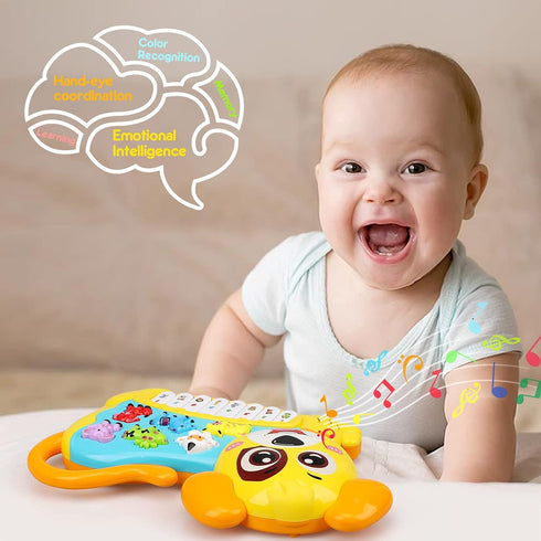 STEAM Life Baby Piano Toys 18 Months Light Up Baby Musical Toys Early Learning Educational Baby Keyboard Infant Toys Baby Dog Piano Boys Girls Tod...