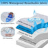 Waterproof Mattress Protector,Cooling Breathable Fluffy Soft Mattress Pad,Washable Mattress Protector,Noiseless Mattress Cover,Bed Cover Waterproo...