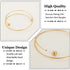 OLYCRAFT 10pcs 2.5 Inch Expandable Blank Bangle Bracelets with Removable Ball Bead - Gold & Silver Stainless Steel Wire Bangle Blank Cuff Bracelet...