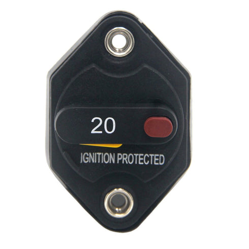 ZOOKOTO 20A Circuit Breaker Fuse Inverter with Manual Reset Button for Auto Truck RV Marine Trailer Waterproof 12V-32V DC 20 Amps...