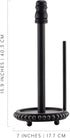 AuldHome Farmhouse Paper Towel Holder (Black); Wood Beaded Rustic Disposable Towel Dispenser for Countertop...