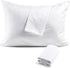FAUNNA 600TC 100% Cotton Pillow Protectors, Queen Size (20x30), 4 Pack, Oeko-TEX Certified, Hotel Grade Pillow Cover with Silent Zipper, Zip Up Pi...