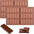 Food Grade Break-Apart Chocolate Molds, Silicone Chocolate Bar Sweet Molds Hot Chocolate Energy Bar Moulds Rectangle Baking Silicon Bakeware Molds...