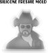 Cowboy Silicone Mold | Rip Crafting Mold for Freshies, Epoxy, & Soap | 4.25" Wide x 4" Long x 1" Deep | Send Rip | Y Jacket Oven Safe...
