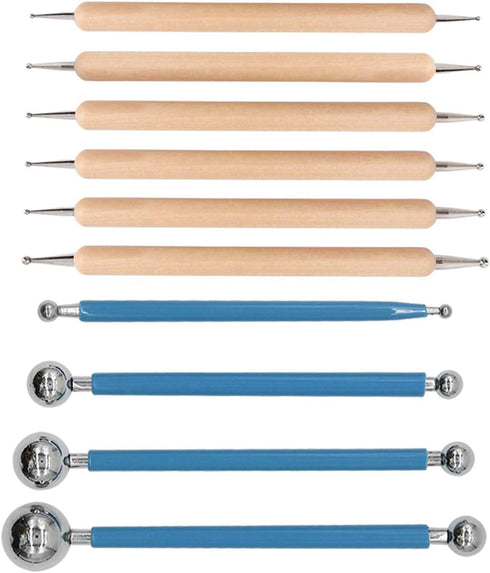 ABenkle 10Pcs Dotting Tools Ball Styluses for Rock Painting, Pottery Clay Modeling Embossing Art Mandala...