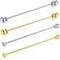 HONEY BEAR Mens Shirt Collar Bar Pin Clips Clasp Set Business Gift 65mm (4pcs without box)...