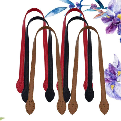 SUPVOX 2pcs 24 Leather Purses Straps Leather Bag Handles Replacement Purse Straps Handbag Bag Wallet Straps (Red)...