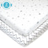 American Baby Company 2 Pack 100% Natural Cotton Fitted Mini Crib Sheets 38" x 24" - Soft & Breathable Small Nesting Portable Sheets, Fits Pack N ...