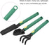 MECCANIXITY Mini Garden Tools Set Plastic Gardening Hand Tools Trowel Rake Spade Kit Home Garden Supplies for Flowers Succulent Transplanting 3Pcs...