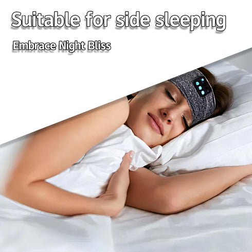 Bluetooth Music Sleep Headphones, Bluetooth Sports Headphones, Talking Hairband with HD Stereo Speakers for Exercise, Jogging, Yoga, Insomnia, Tra...