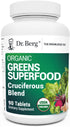 Dr. Berg's Greens Superfood Cruciferous Vegetable Tablets - Vegetable Supplements for Adults w/ 11 Phytonutrient Super Greens Tablets - Energy, Im...