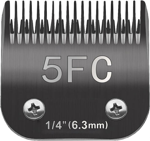 5FC Blade Dog Grooming Clipper Replacement Blades Compatible with Andis Dog Clippers,Most A5, Wahl KM Series Clippers,Detachable Ceramic Blade,Siz...