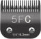 5FC Blade Dog Grooming Clipper Replacement Blades Compatible with Andis Dog Clippers,Most A5, Wahl KM Series Clippers,Detachable Ceramic Blade,Siz...