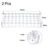 uxcell Test Tube Rack Holder Lab Stand Acrylic 40-Well Clear for 0.2ml,10ml 2Pcs...