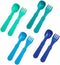 Re-Play Toddler Forks and Spoons Set - 4x4 Utensils Set for Kids - Dishwasher and Microwave Safe - Made in USA - Set of 8-5.8" x 1.2" x 0.2" - A T...