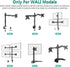 WALI Mounting Plate for WALI Monitor Mounting System, Mounting Holes 75 by 75 mm and 100 by 100 mm (VES01), Black...