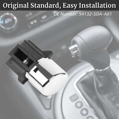 Shifter Knob Button, Aramox Gear Shift Knob Push Button Replacement, 54132-SDA-A81 Fit for Accord 2003-2007, Shifter Knob Repair Kit Gear Shift Ha...