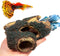 Resin Aquarium Decorations Cave Betta Fish Tank Accessories Cave Decor for Betta Shrimp Cichlid Hiding Breeding Small Fish Bowl Hide Decoration Hi...