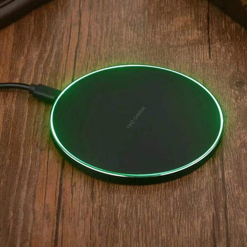 Taidacent Wireless Quick Charger Ultra-Thin Fast Wireless Charger Transmitter Module ST Quick Charging Scheme Universal QI (Black Case)...