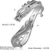Fashion 925 Sterling Silver Antique Chinese Dragon Chic Lady Gentleman Bangle Bracelet...