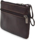 Women Genuine Leather Coin Pouch Zip Mini Purse Wallet Key Chain 3 Zipper...