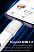 AreMe 2 Pack USB C/USB 3.0 Female to Lightning Male OTG Adapter for iPhone/iPad, Support Connect Card Reader, U Disk, USB Flash Drive, Keyboard, M...