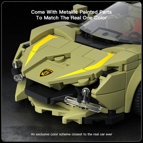 Mould King Speed Champion Sina Super Car Building Sets with Display Case,27003 Model Car Kits Sports Car Building Blocks, Cool Simulation Cockpit ...
