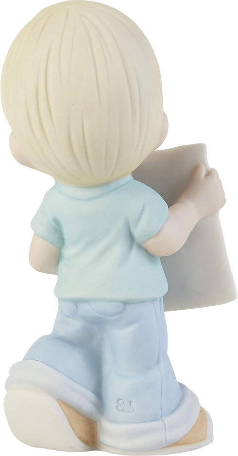 Precious Moments "Mom, You Deserve The World Hand-Painted Porcelain Figurine - 203006, Unique Mother's Day, Birthday, and Holiday Decor Keepsake...