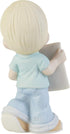 Precious Moments "Mom, You Deserve The World Hand-Painted Porcelain Figurine - 203006, Unique Mother's Day, Birthday, and Holiday Decor Keepsake...