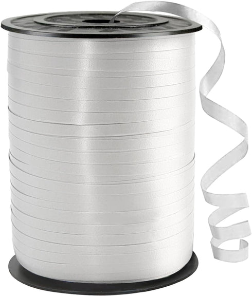 500 Yard White Curling Ribbon, White Ribbon, Curling Ribbon ?for Birthday Party Festival Decoration Balloon Ribbon, Balloon String, Thin Ribbon,Cu...
