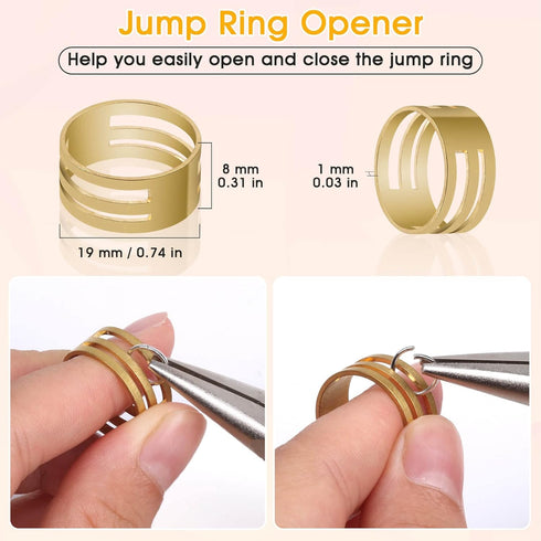 jump rings for jewelry making, 4600Pcs Silver Jump Rings with Jump Rings Open/Close Tools for Jewelry Making and Necklace Repair (Assorted Sizes)...