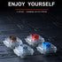 GATERON KS-33 Low Profile 2.0 Silver Switches, 3 Pin Factory Pre-lubed SMD LED for MX Mechanical Keyboard (Silver, 35pcs)...