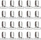 20-Piece Men's Suspender Clips: Heavy Duty Bed Sheet Fasteners and Straps Holder...