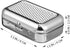 GARNECK Mini Compact Stainless Steel Portable Ashtray, Car Supplies White Patch Ashtray with Lid...