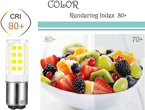 BA15D LED Double Contact Bayonet Base 120 Volts 4W Bulb?Daylight 6000K,40W Halogen Replacement Bulb?Dimmable BA15D LED for Sewing Machine Bulbs Pa...