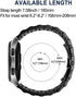 Band Compatible with Samsung Gear S3 / Galaxy Watch 46mm / Galaxy Watch 3 45mm, 22mm 7-Rows Stainless Steel Metal Replacement Strap for Huawei Wat...