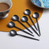 Black Coffee Spoons Set of 6, Kyraton Stainless Steel 5.1" Titainium Plating Demitasse Spoons, Tiny Espresso Spoons, Small Mini Coffee Spoons, Dis...