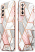 i-Blason Cosmo Case for Samsung Galaxy S22 Plus (2022), Slim Stylish Protective Bumper Case with Built-in Screen Protector (Marble)...