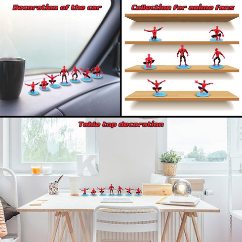 7 PCS Superhero Action Figure Toy Sets 3.8 Inch Super Hero Figures Superhero Decor Birthday Party Supplies Action Figures Cake Top Decoration...