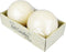 4 Inch Pale Ivory Ball Candles...