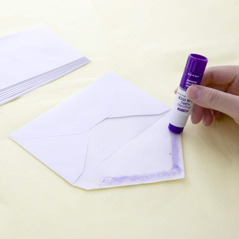 BAZIC Washable Disappearing Purple Glue Stick 0.28 oz / 8g, Color Acid Free Glue Sticks for Photos Paper Kids at School Office, Total 12-Count...