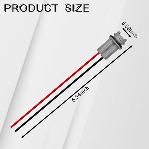 2PCS T15 Harness Pigtail Socket, 194 Bulb Socket Tail Light Wire Wiring Harness T10 T13 T15 Turn Signal Brake Side Marker Light Bulb Adapter Cable...