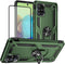 Samsung A71 5G Case, A71 5G Phone Case with Screen Protector, Military Grade Protective Cases with Ring for Samsung Galaxy A71 5G (Military Green)...