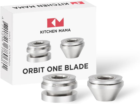 Kitchen Mama Replacement Blade Set for Orbit One Model Rechargeable Can Opener : Includes Two Blades (Cylinder & Triangular)...