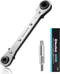 DURATECH HVAC Service Wrench, Refrigeration Wrench, 4 IN 1 Service Wrench, 3/16", 1/4", 5/16", 3/8", for Air Conditioning, Refrigeration Equipment...
