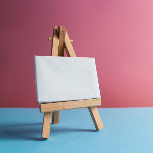 10 Pcs 6 Inch Mini Wood Display Easel for Displaying Small Canvases, Photos...