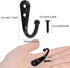 Wall Hooks for Hanging, 40 Pack Black Small Coat Hooks with 80 Screws, Heavy Duty Single Prong Wall Hooks for Keys, Cups,Towels,Bag and More...
