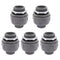 Non-Metallic Liquid Tight Conduit Connector, Flexible Conduit Fittings Electrical PVC Fittings (1 inch, 5pcs)...