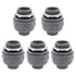 Non-Metallic Liquid Tight Conduit Connector, Flexible Conduit Fittings Electrical PVC Fittings (1 inch, 5pcs)...